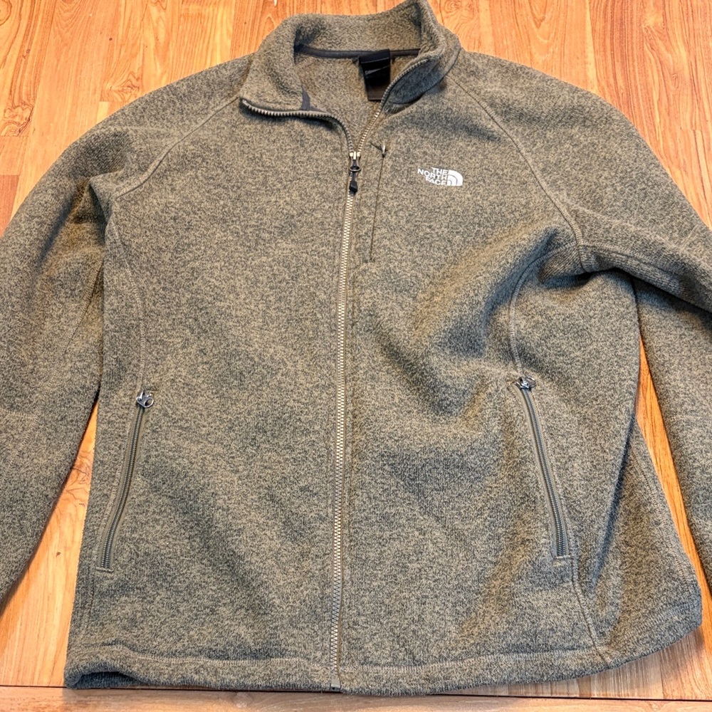 The North Face Olive Full-Zip Fleece Jacket